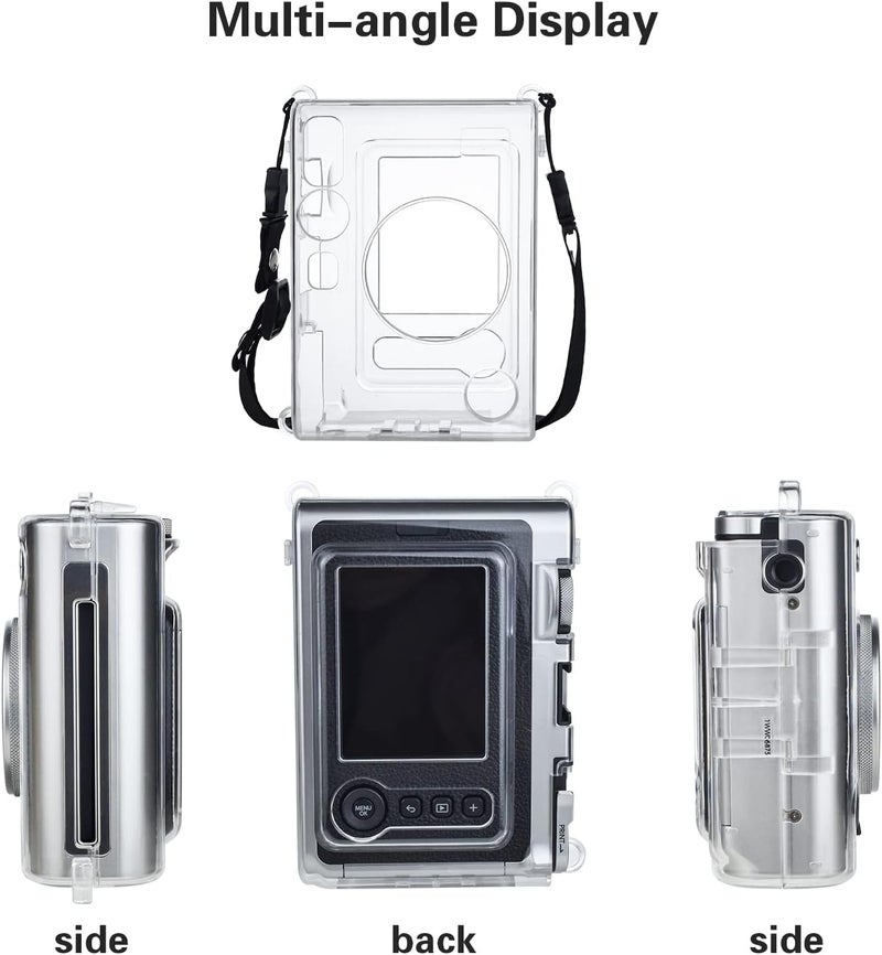 Rieibi Accessories for Fujifilm Mini Evo Instant Camera, Christmas Gift Bundle Includes Mini Evo Clear Case & Screen Protector - Image 4